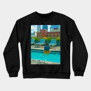 Summer Fun on the Roof Top Crewneck Sweatshirt